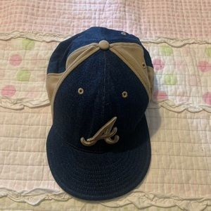 Blue Jean and Khaki Braves Cap